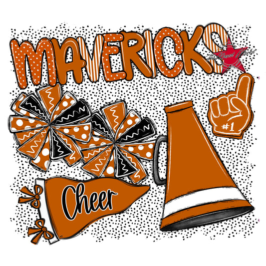 Mavericks Cheer Spirit-Burnt Orange