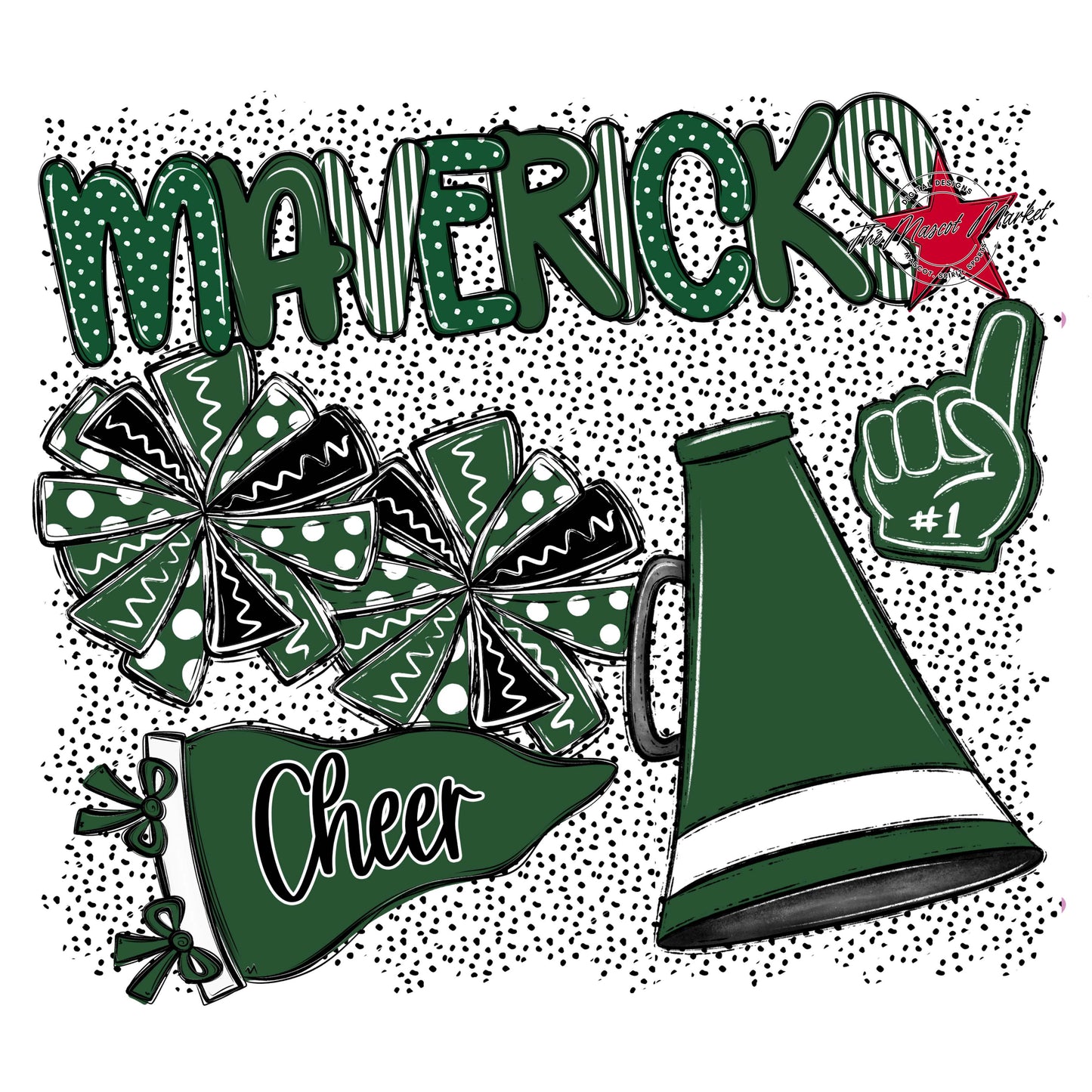 Mavericks Cheer Spirit-Green