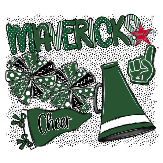 Mavericks Cheer Spirit-Green