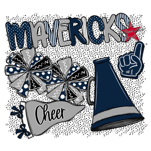 Mavericks Cheer Spirit-Navy & Grey