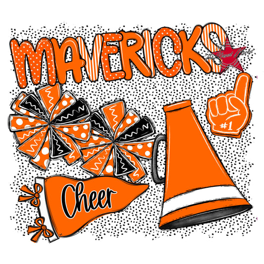 Mavericks Cheer Spirit-Orange