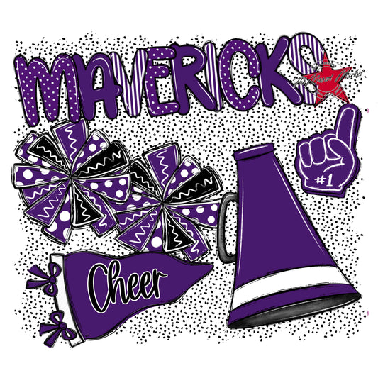 Mavericks Cheer Spirit-Purple