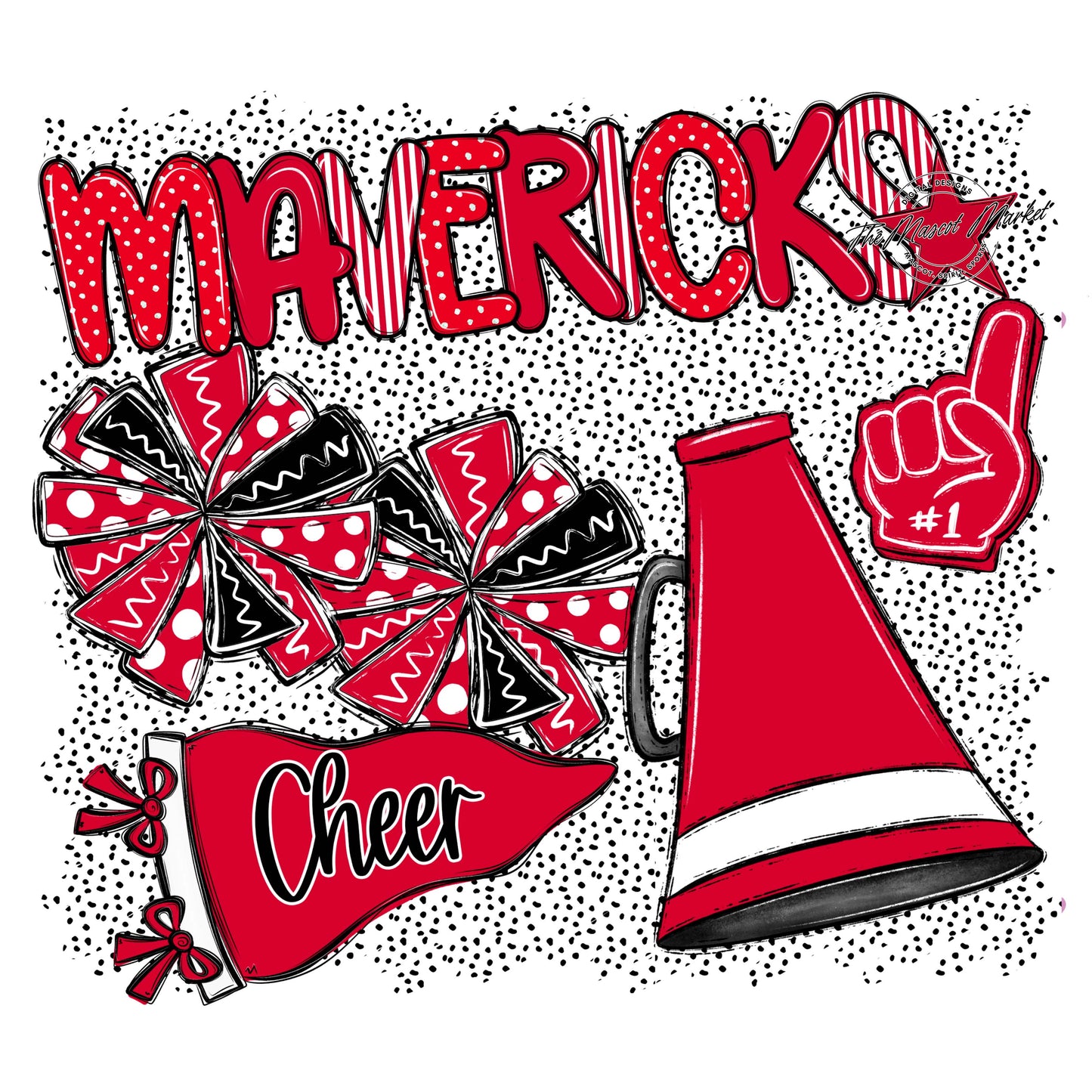 Mavericks Cheer Spirit-Red