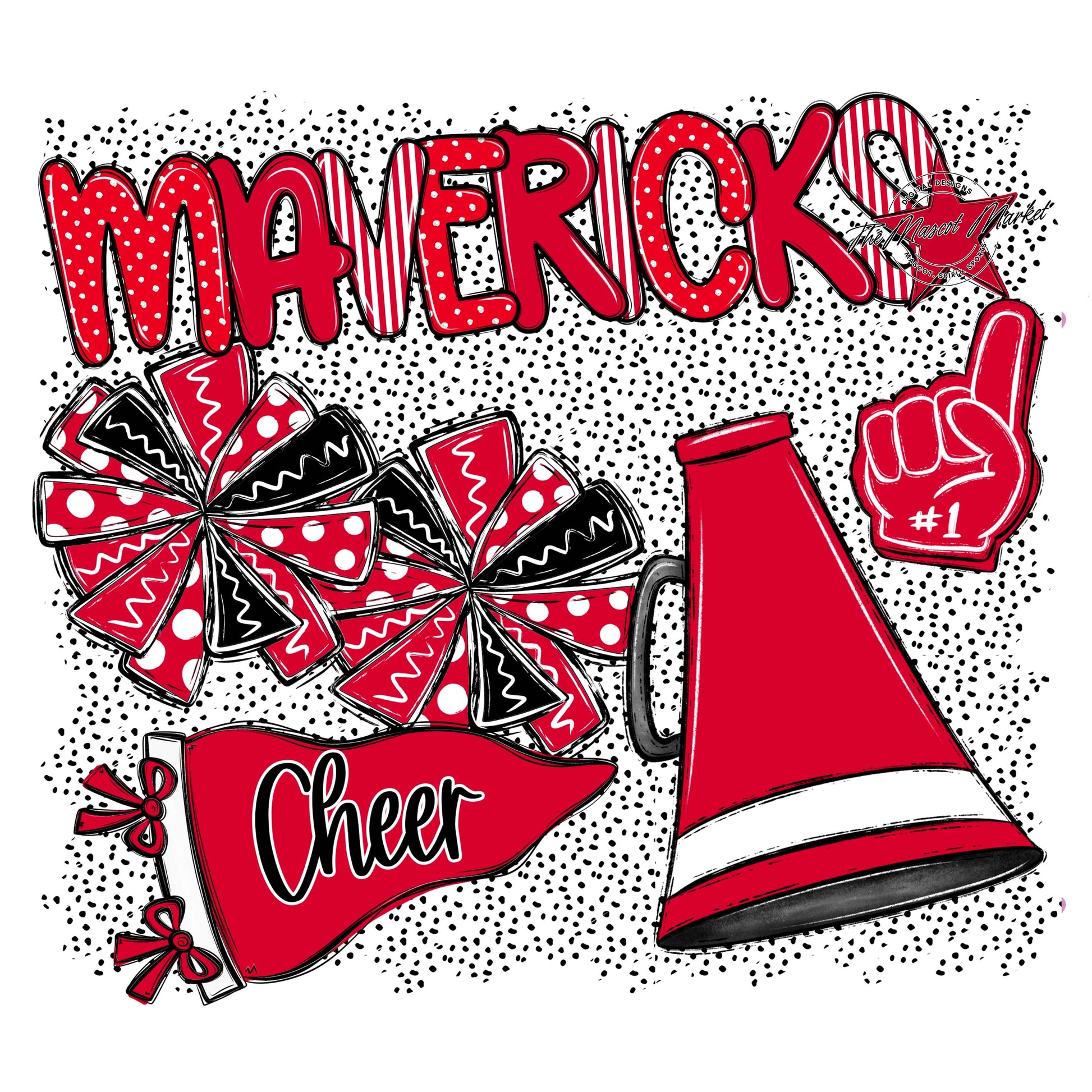 Mavericks Cheer Spirit-Red