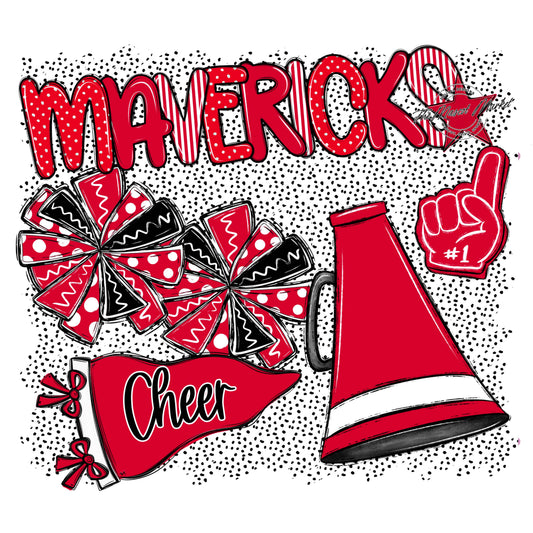 Mavericks Cheer Spirit-Red