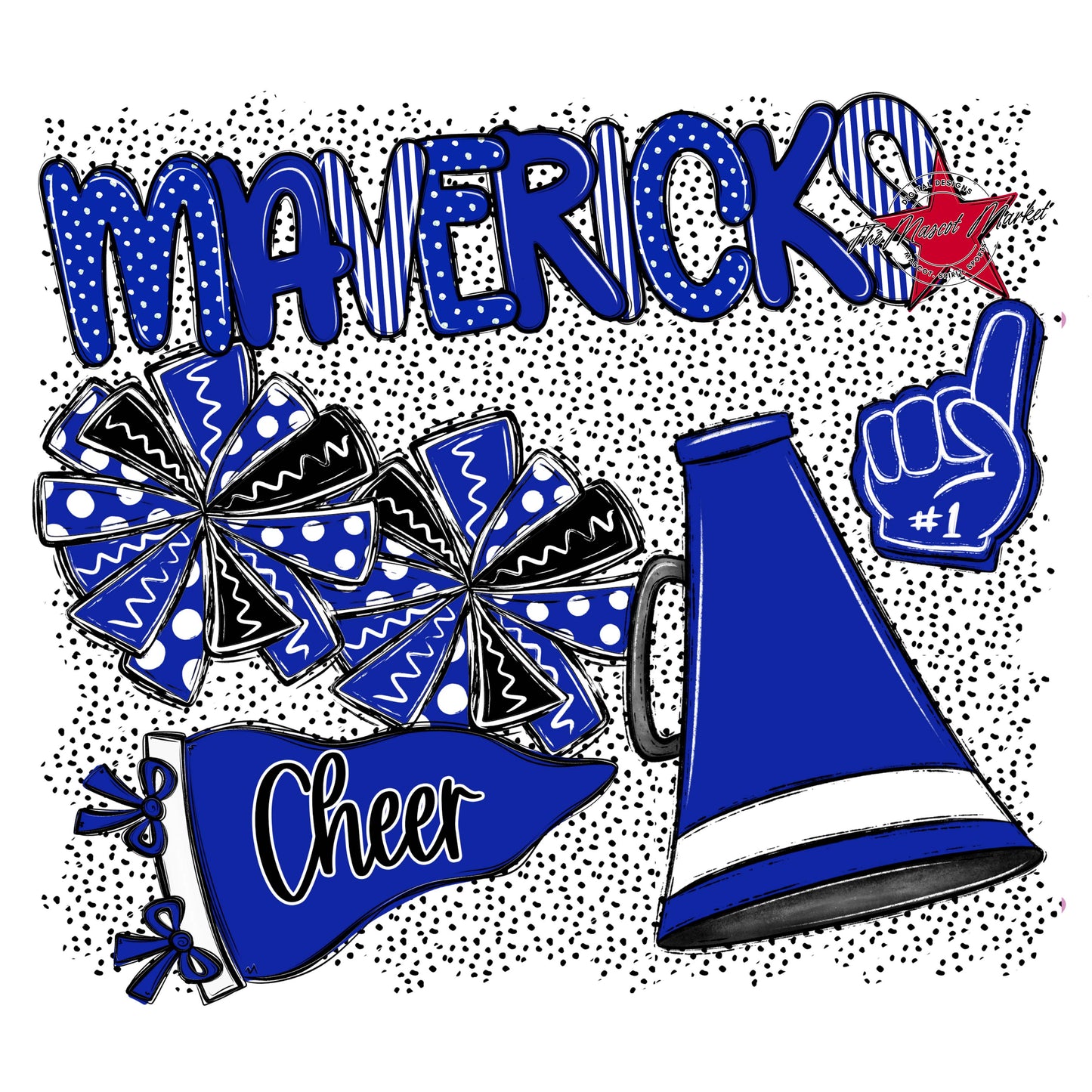 Mavericks Cheer Spirit-Royal Blue
