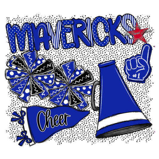 Mavericks Cheer Spirit-Royal Blue