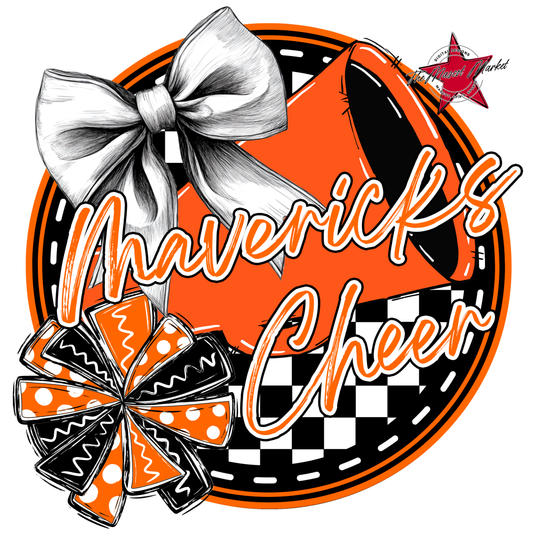 Mavericks Circle Cheer Design-Orange