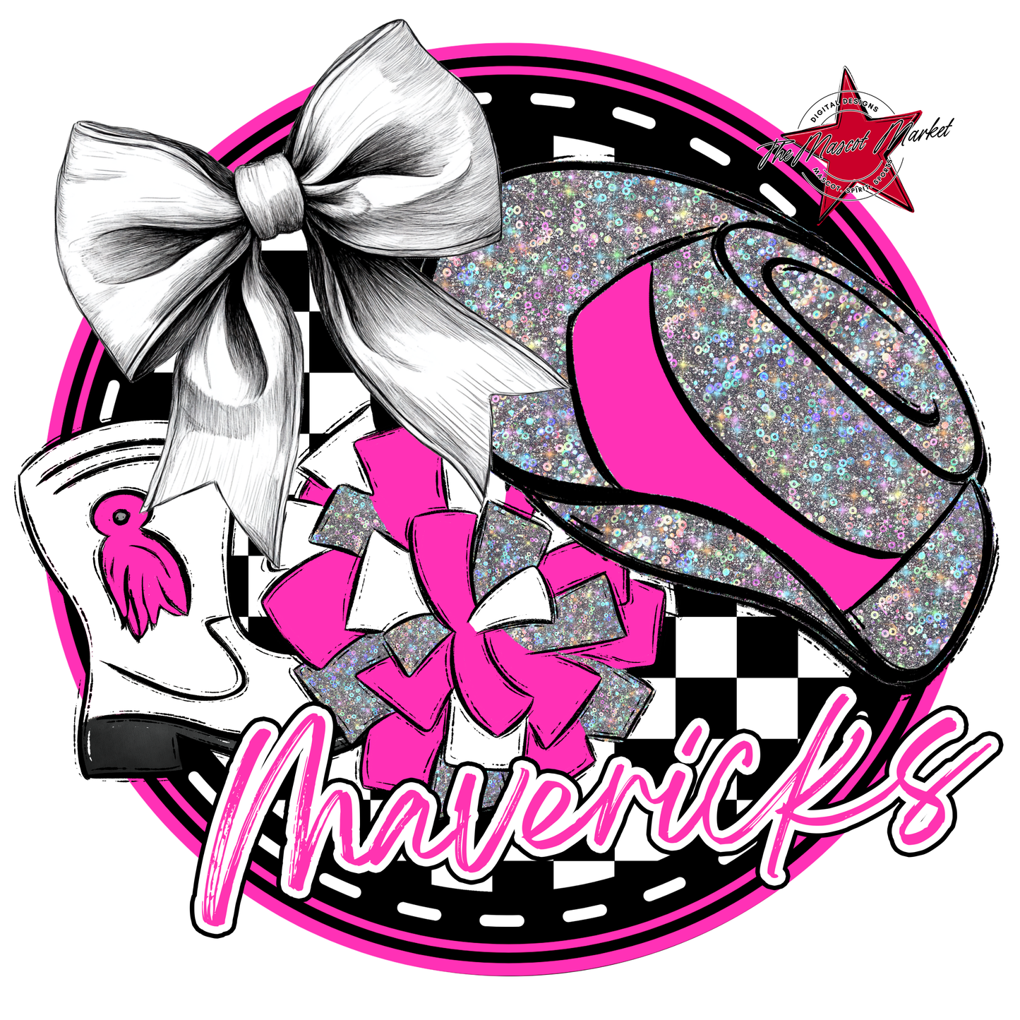 Mavericks Circle Drillteam Design-Pink