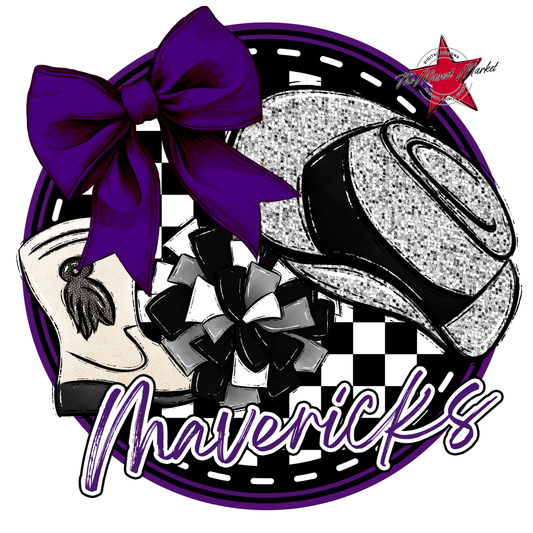 Mavericks Circle Drillteam Design-Purple