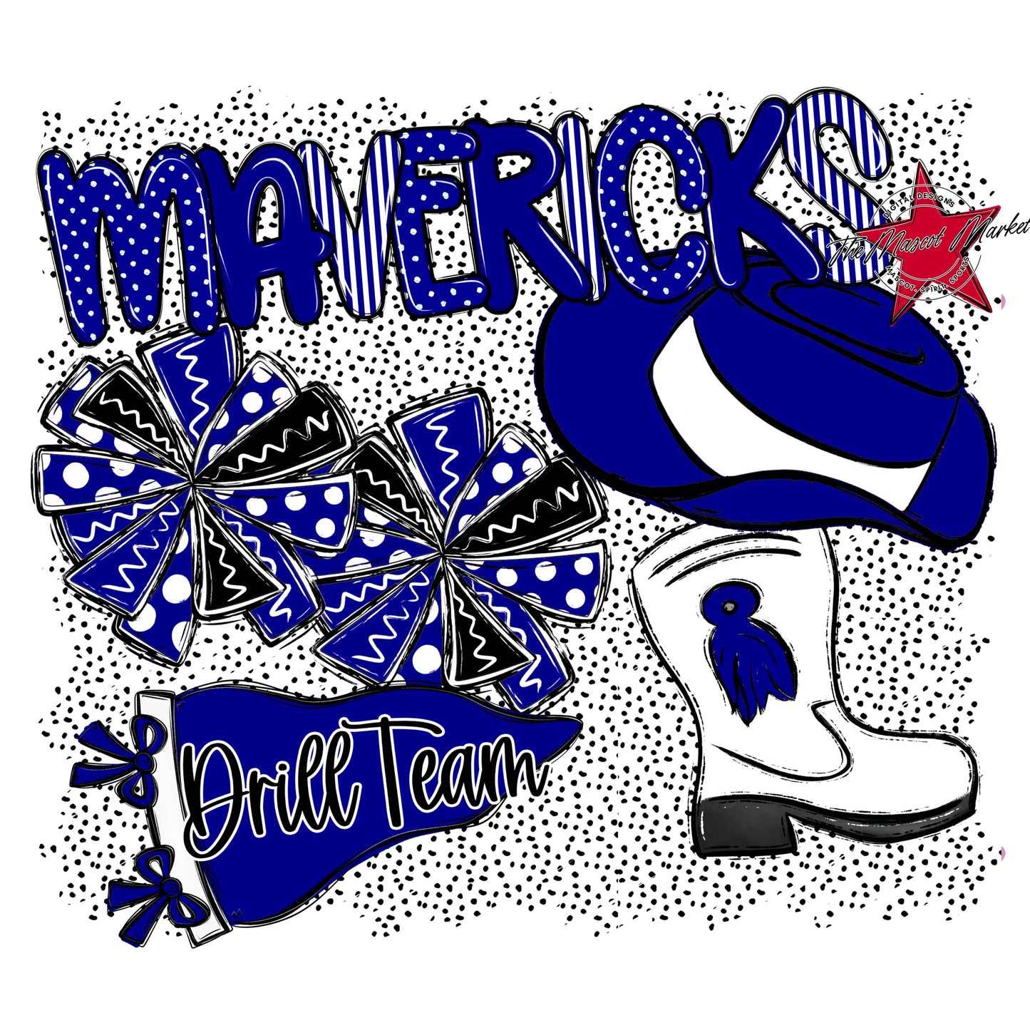 Mavericks Drillteam Spirit-Blue