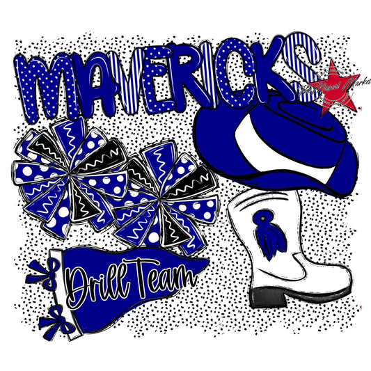 Mavericks Drillteam Spirit-Blue