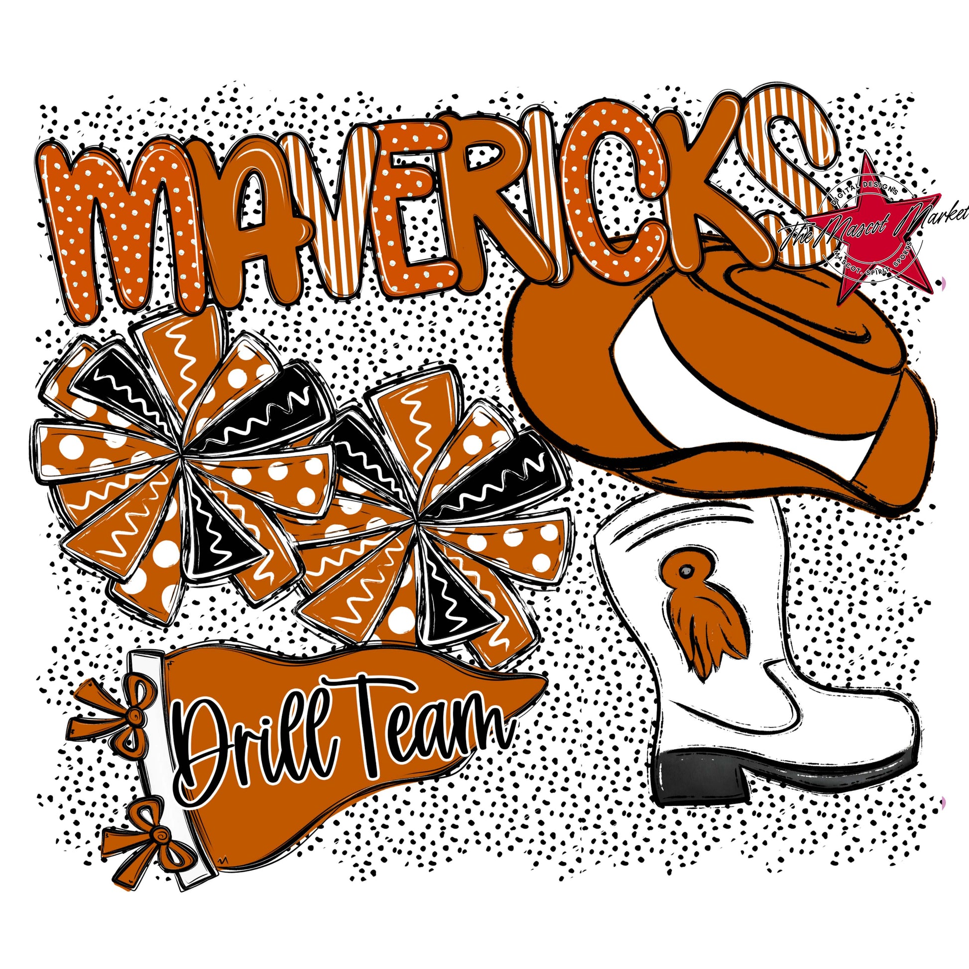 Mavericks Drillteam Spirit-Burnt Orange