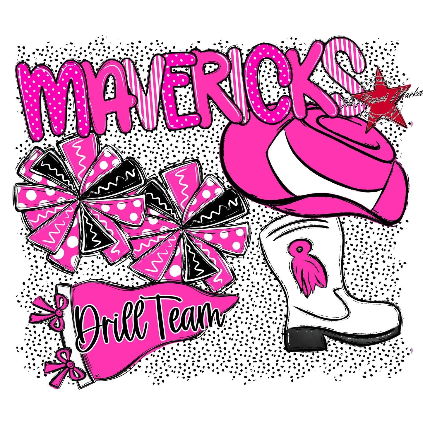 Mavericks Drillteam Spirit-Pink