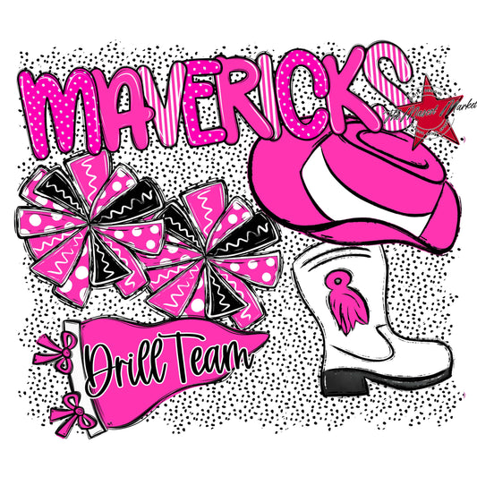 Mavericks Drillteam Spirit-Pink
