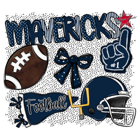 Mavericks Football Spirit-Navy