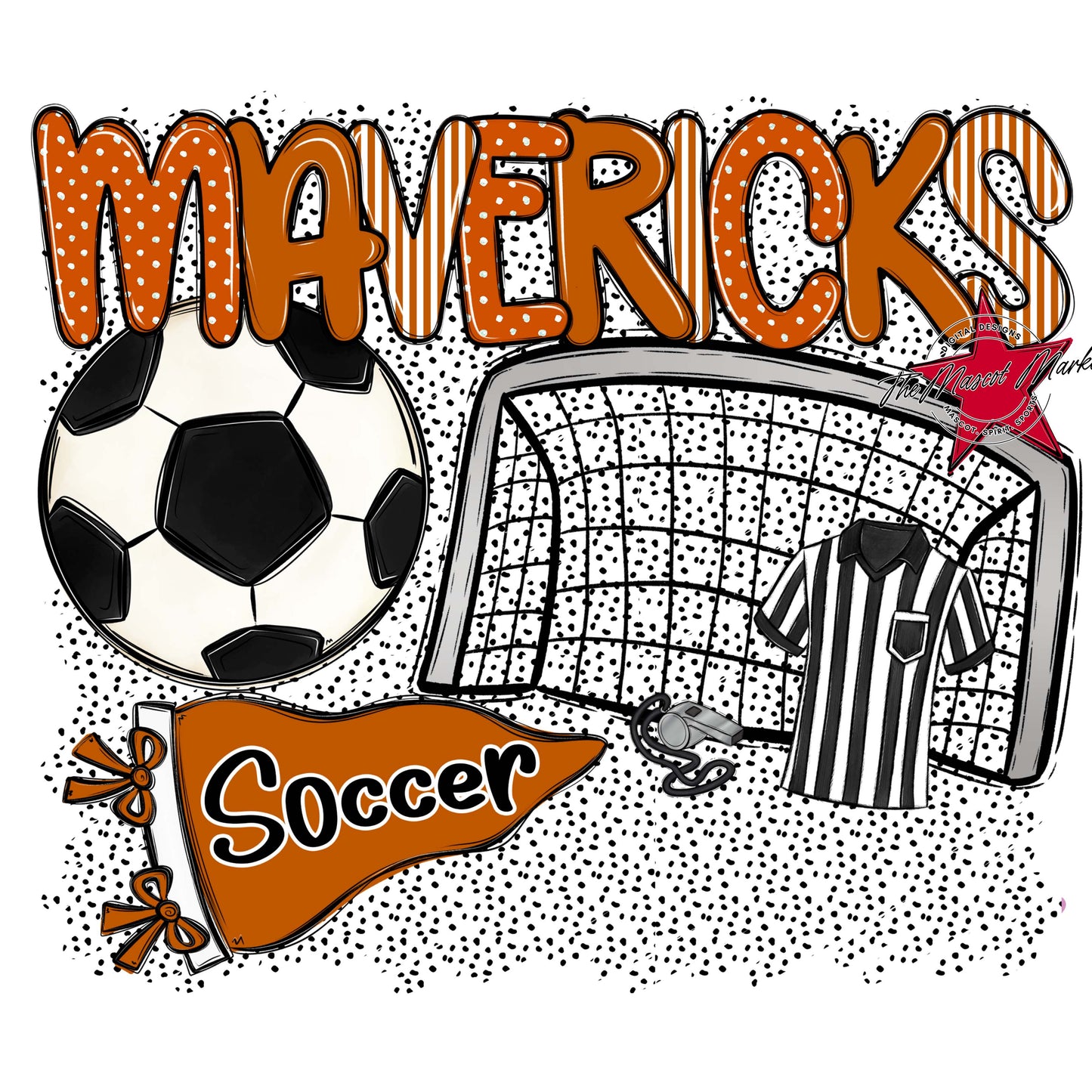 Mavericks Soccer Spirit-Burnt Orange