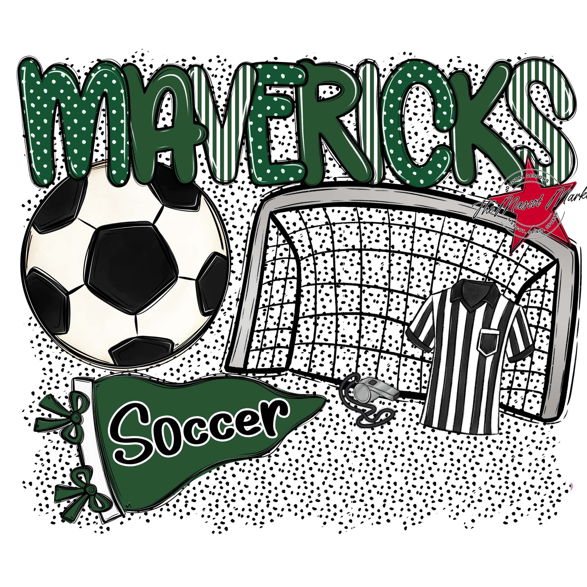 Mavericks Soccer Spirit-Green