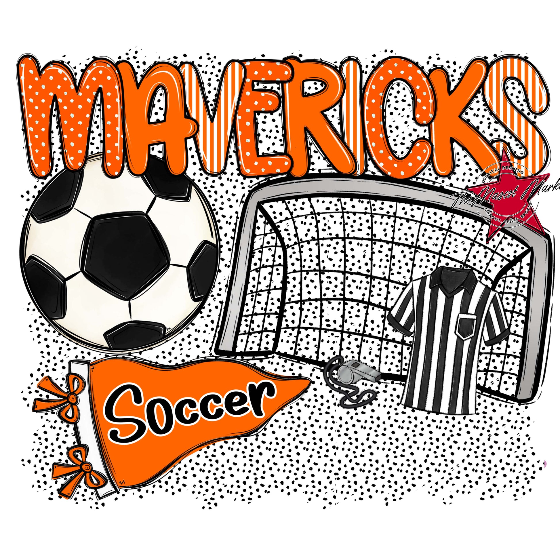 Mavericks Soccer Spirit-Orange
