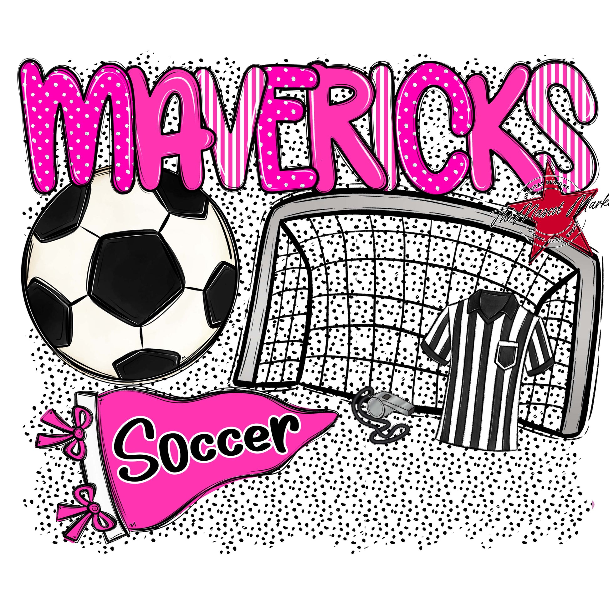 Mavericks Soccer Spirit-Pink