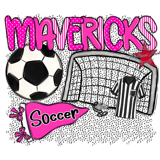 Mavericks Soccer Spirit-Pink