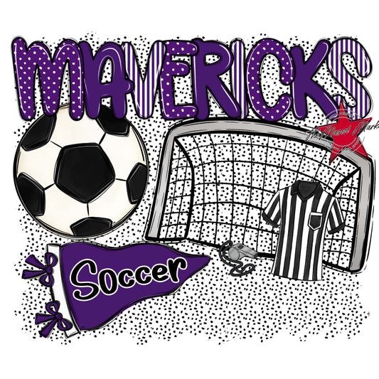 Mavericks Soccer Spirit-Purple