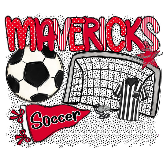 Mavericks Soccer Spirit-Red