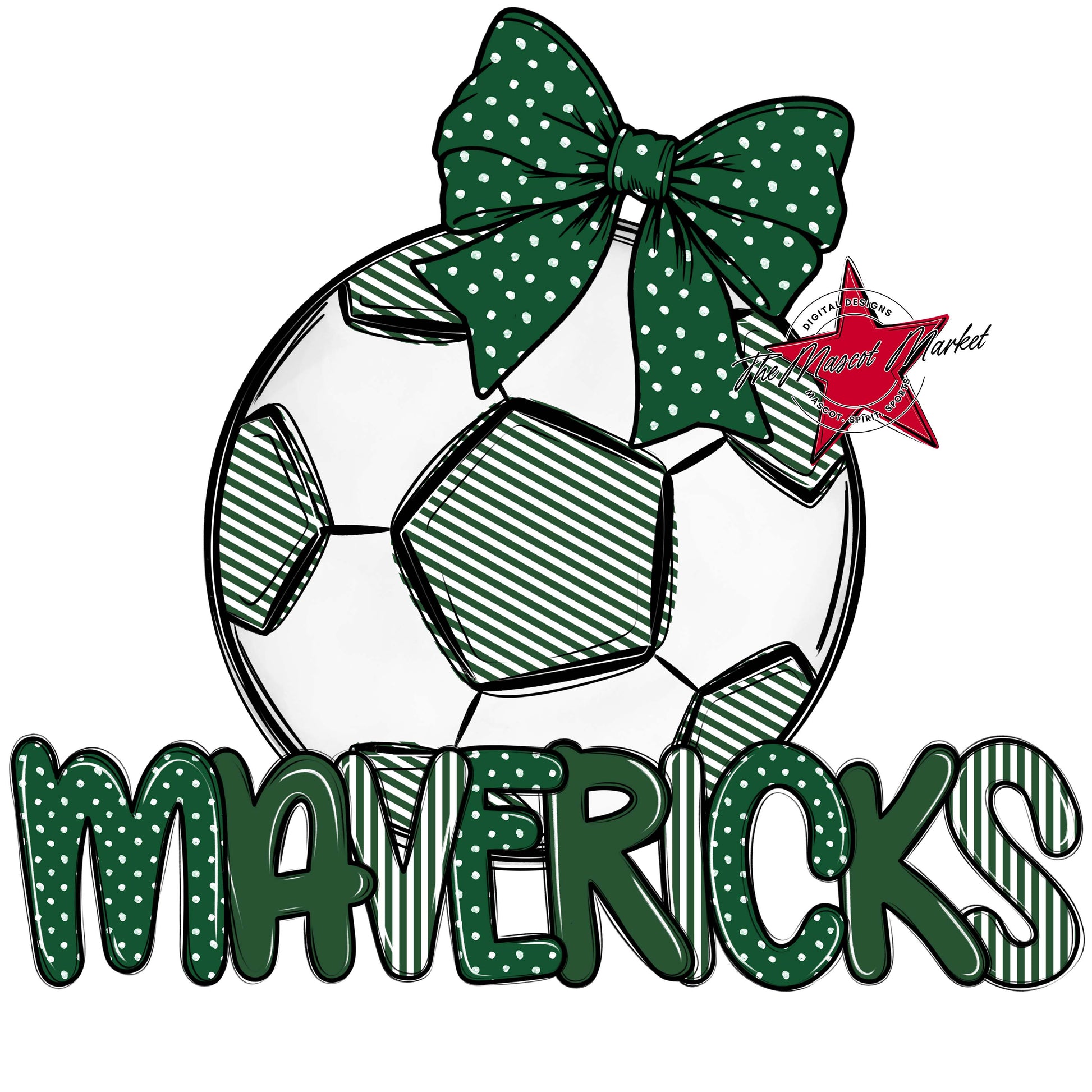 Mavericks Soccer Spirit Design-Green