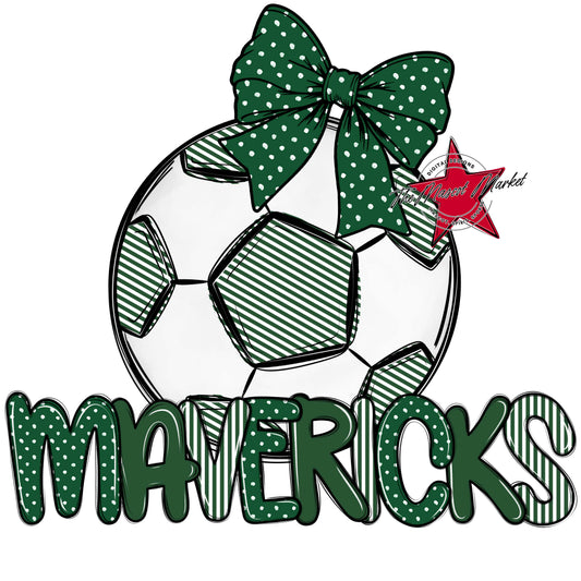 Mavericks Soccer Spirit Design-Green