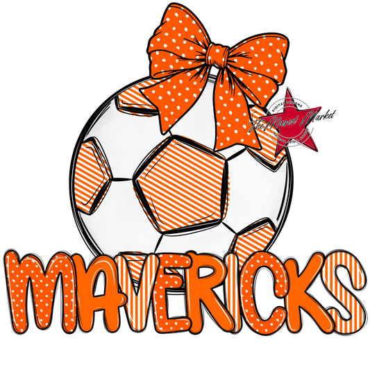 Mavericks Soccer Spirit Design-Orange