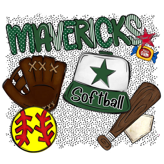 Mavericks Softball Spirit-Green