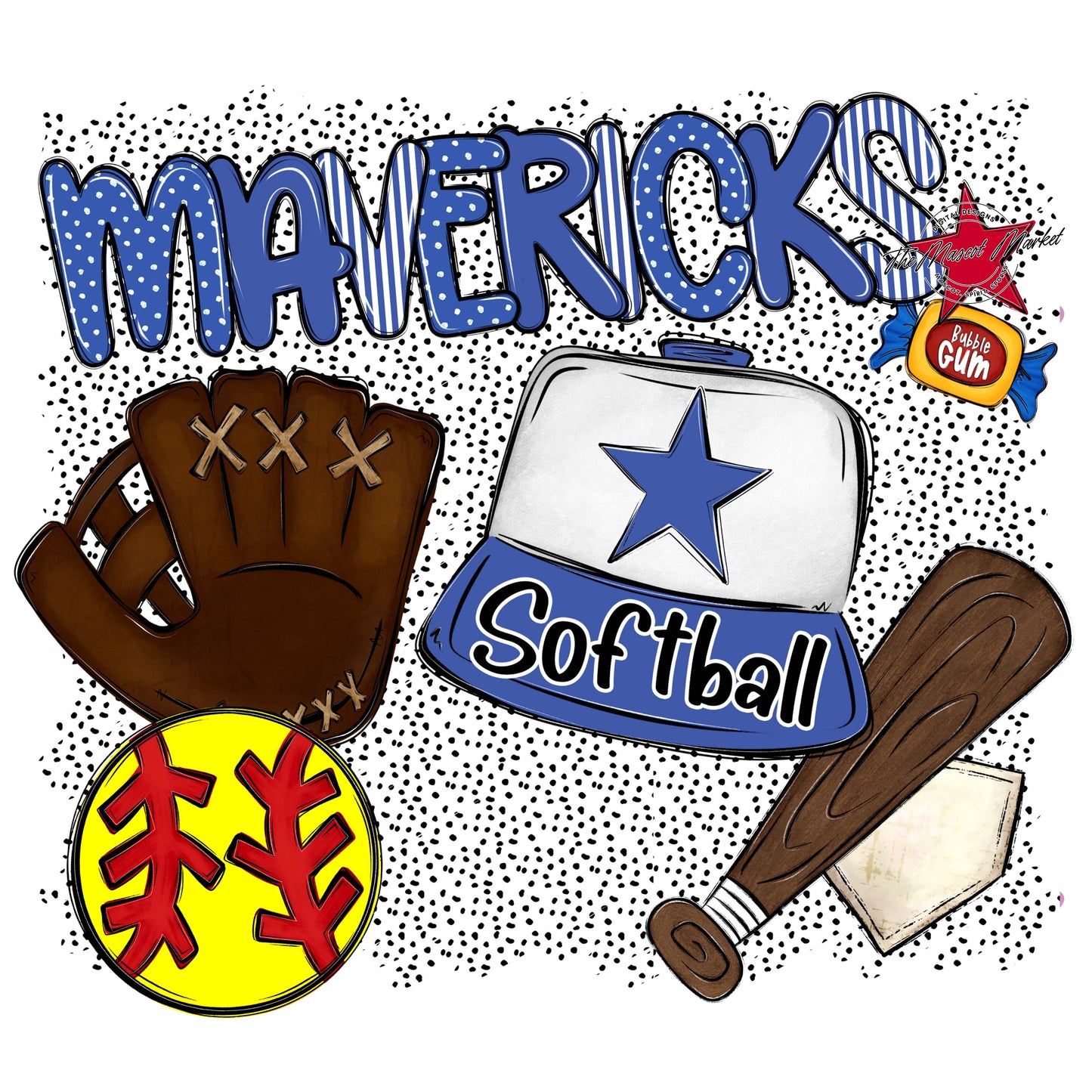 Mavericks Softball Spirit-Off Blue