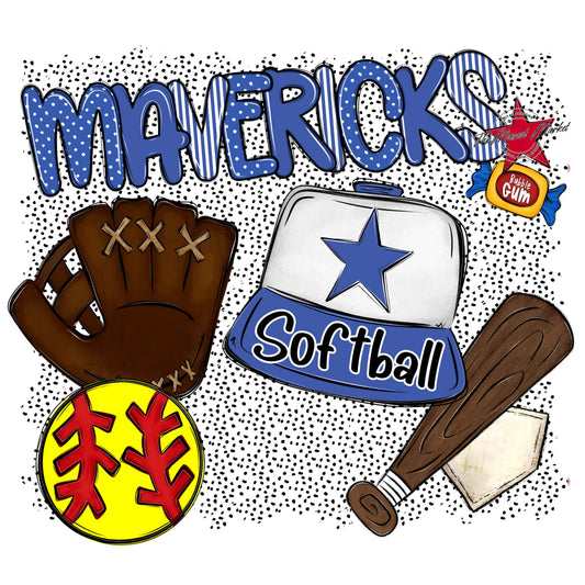 Mavericks Softball Spirit-Off Blue