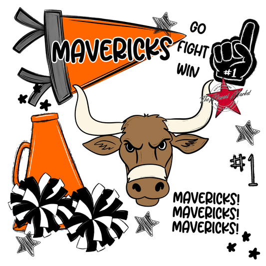 Mavericks Spirit Design-Orange