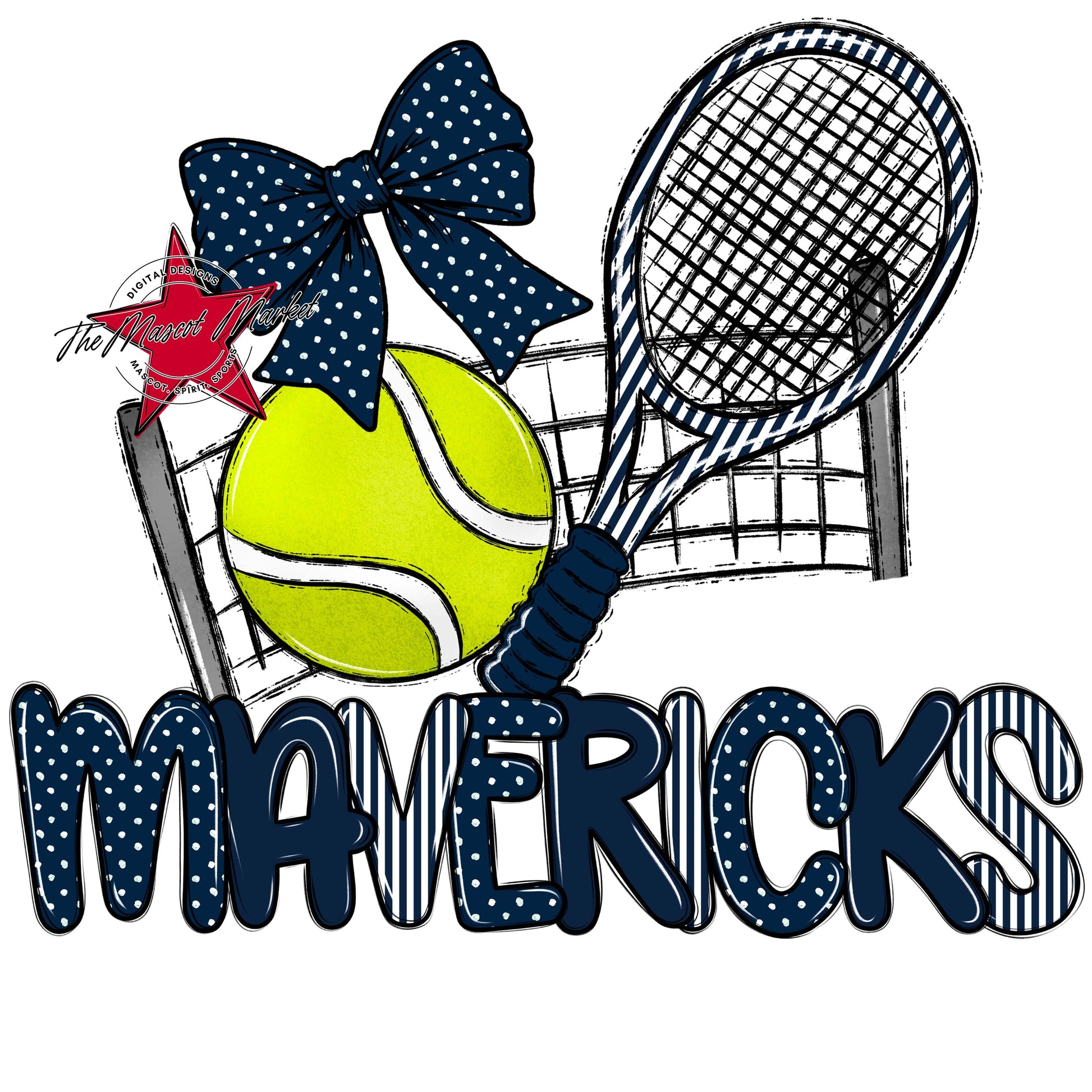 Mavericks Tennis Spirit Design-Navy