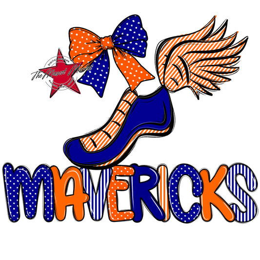Mavericks Track Spirit Design-Blue & Orange