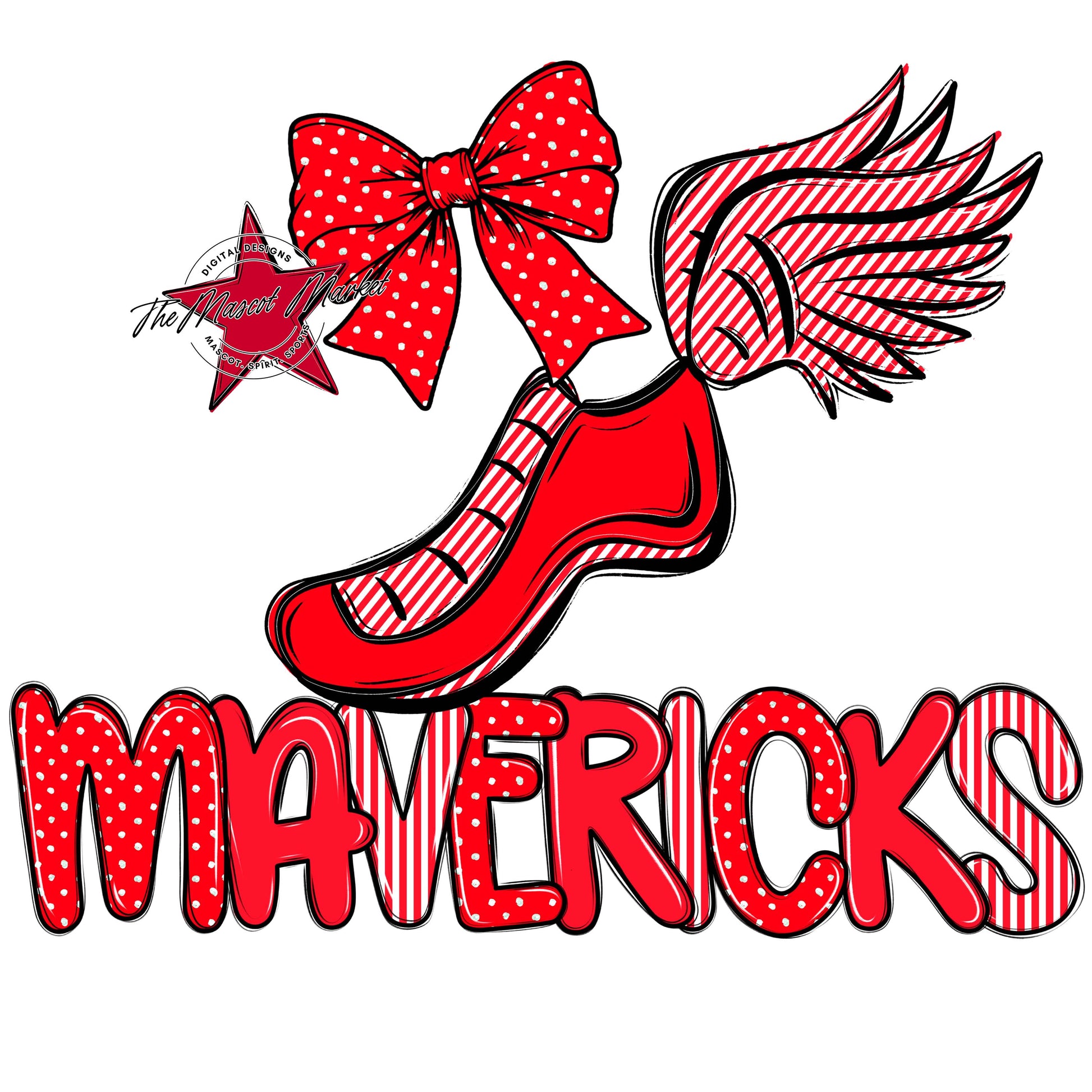 Mavericks Track Spirit Design-Bright Red