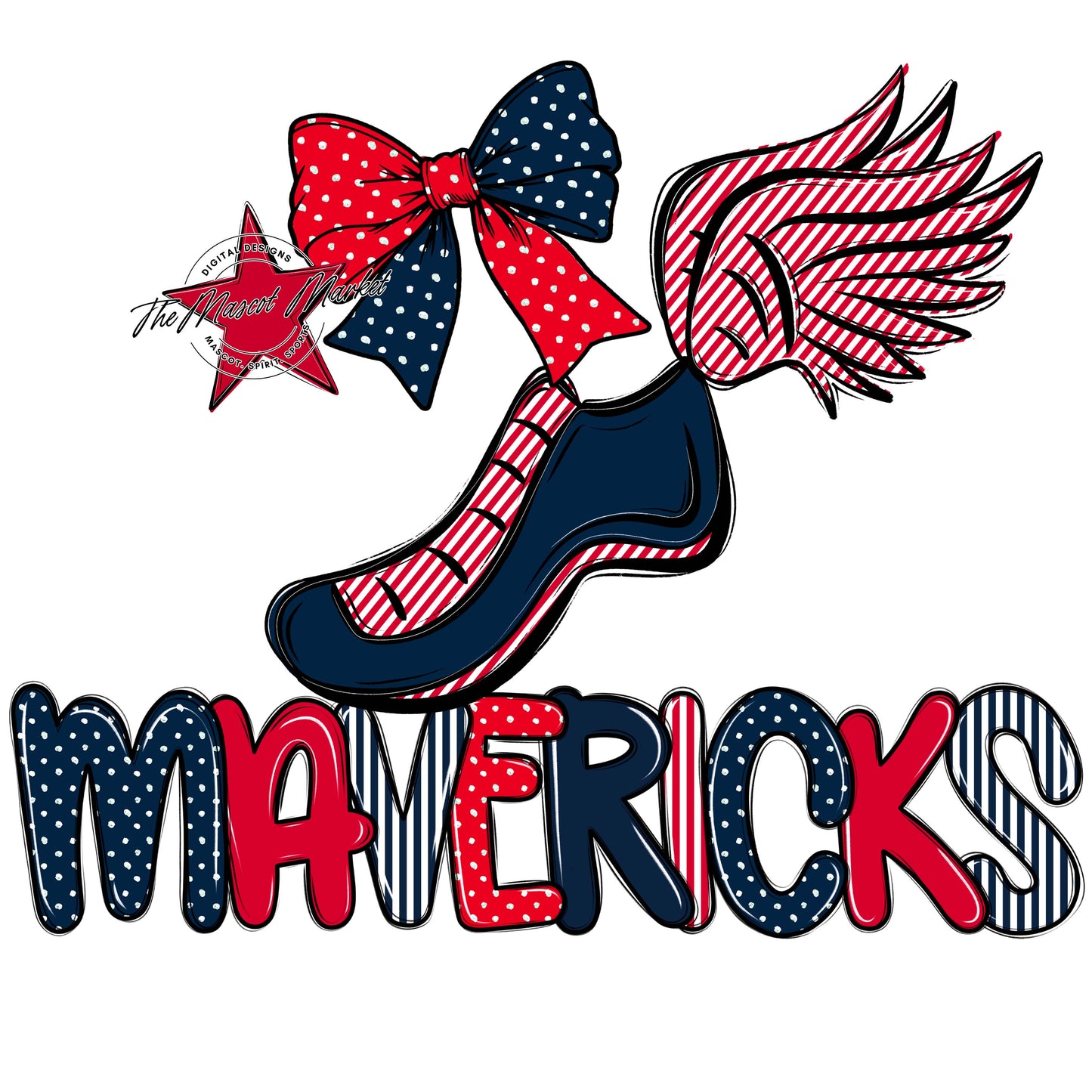 Mavericks Track Spirit Design-Navy & Red