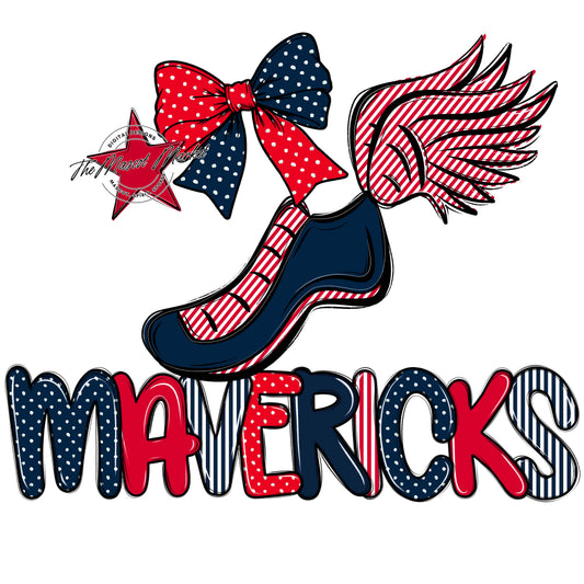Mavericks Track Spirit Design-Navy & Red