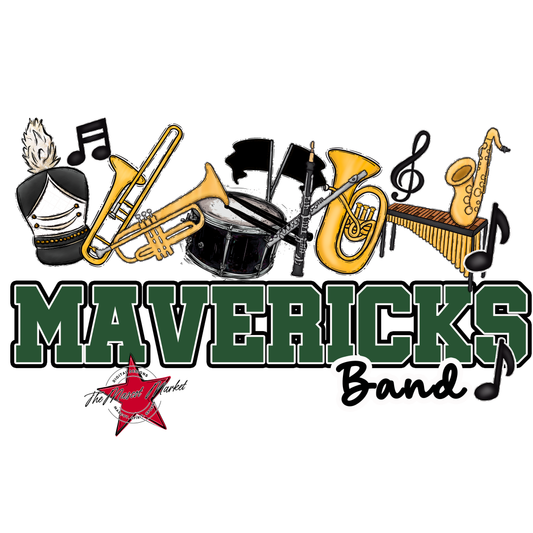 Mavericks Varsity Band-Green