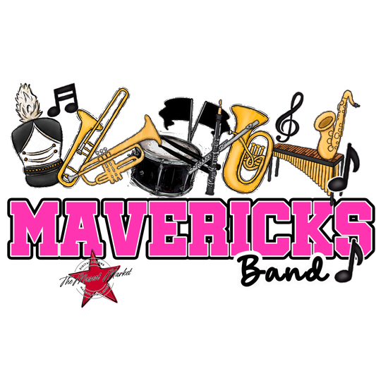 Mavericks Varsity Band-Pink