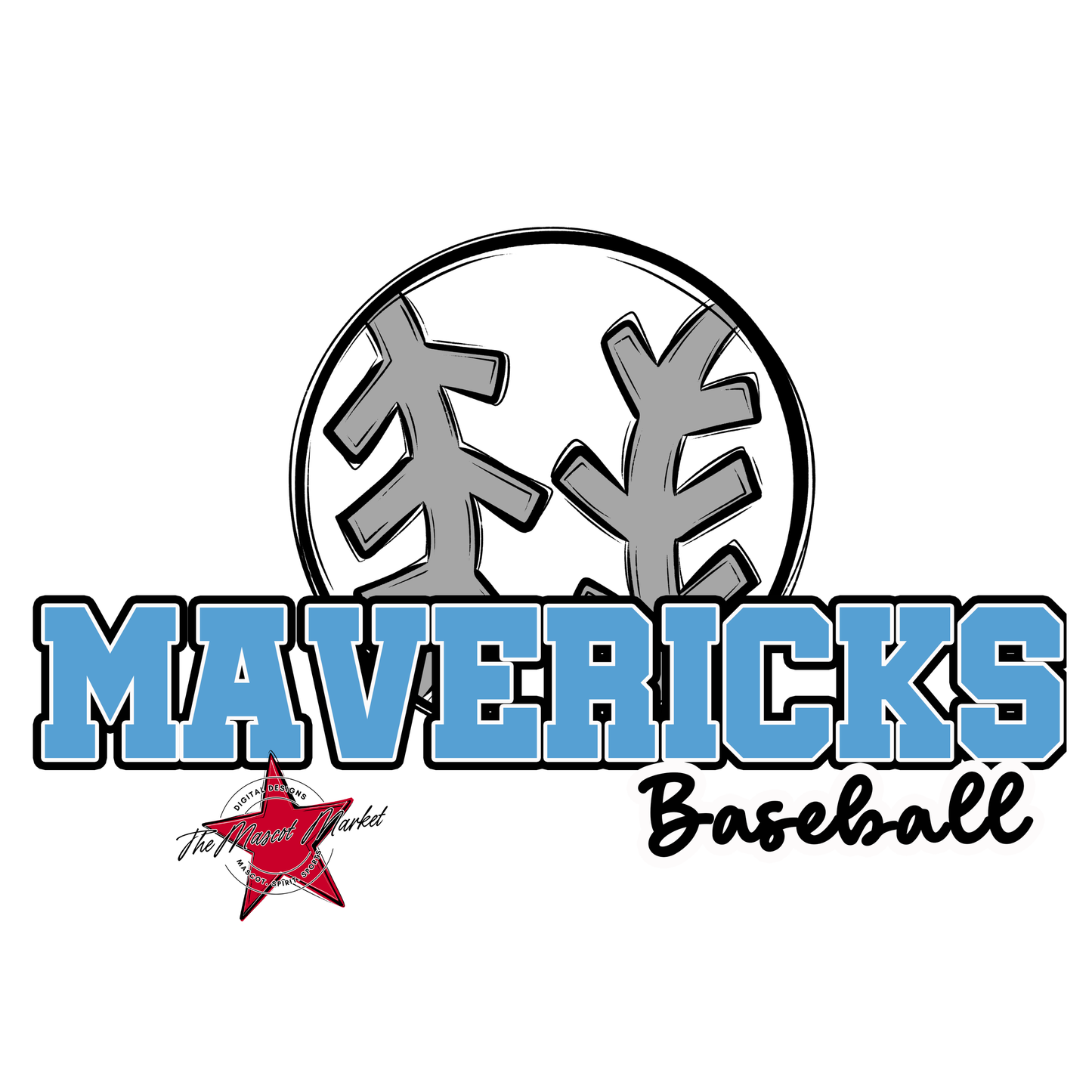Mavericks Varsity Baseball-Carolina Blue