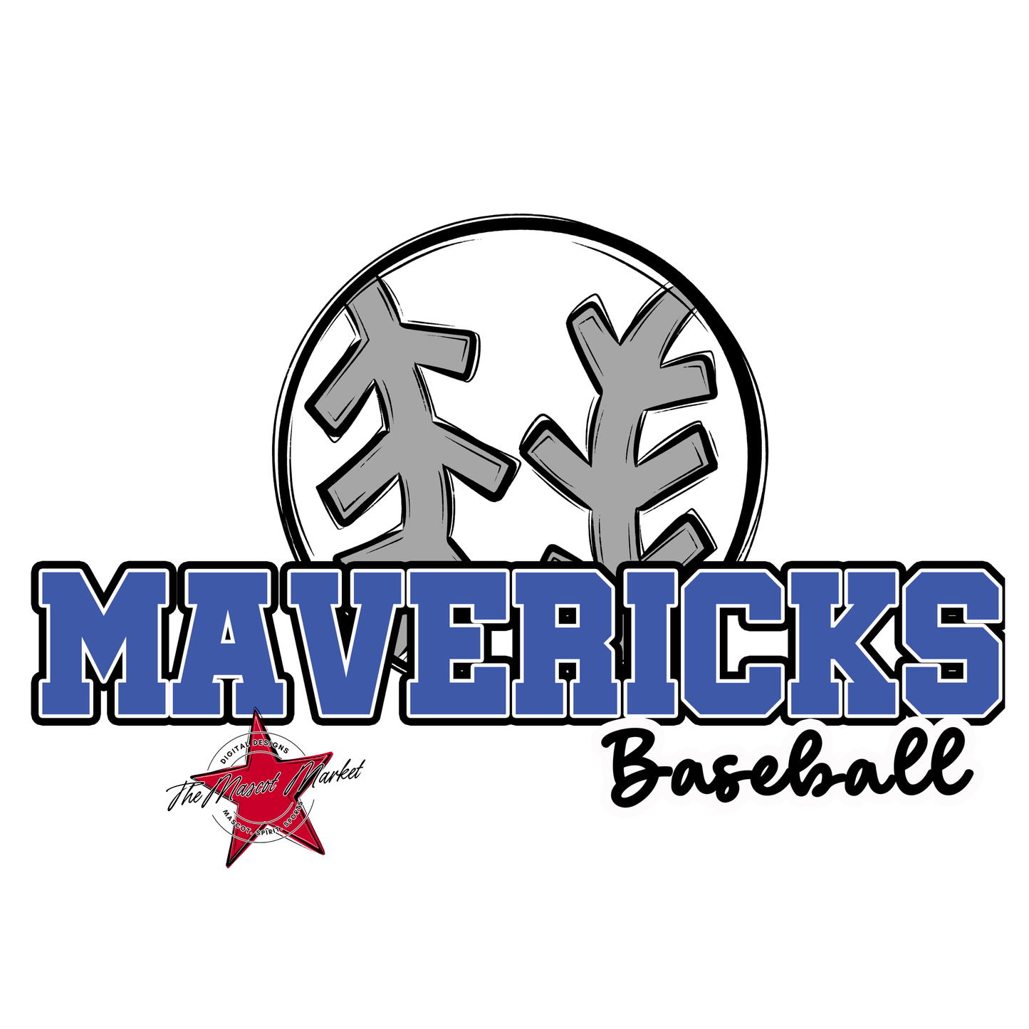 Mavericks Varsity Baseball-Off Blue