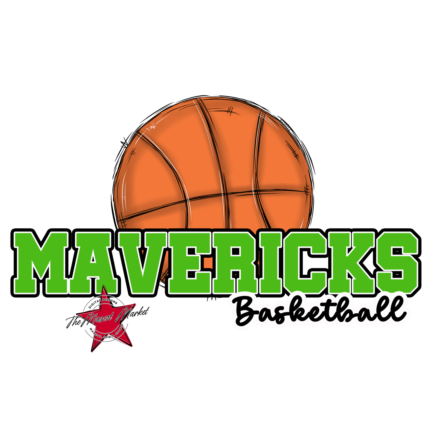 Mavericks Varsity Basketball-Bright Green