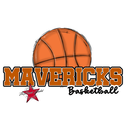 Mavericks Varsity Basketball-Burnt Orange
