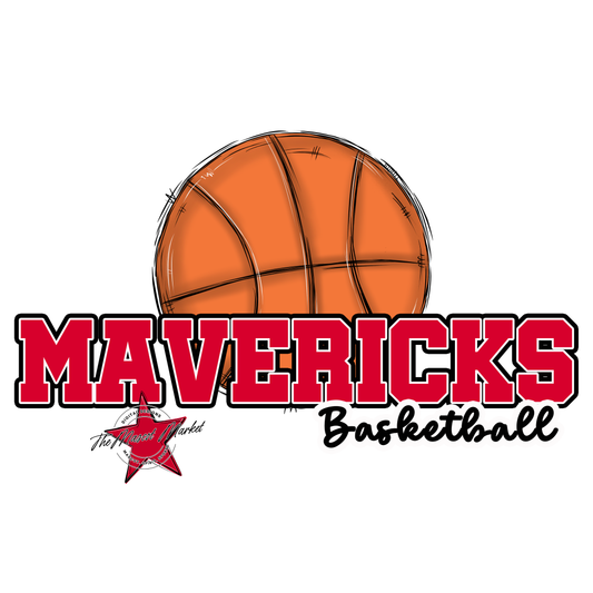 Mavericks Varsity Basketball-Red