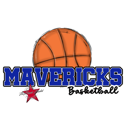 Mavericks Varsity Basketball-Royal Blue