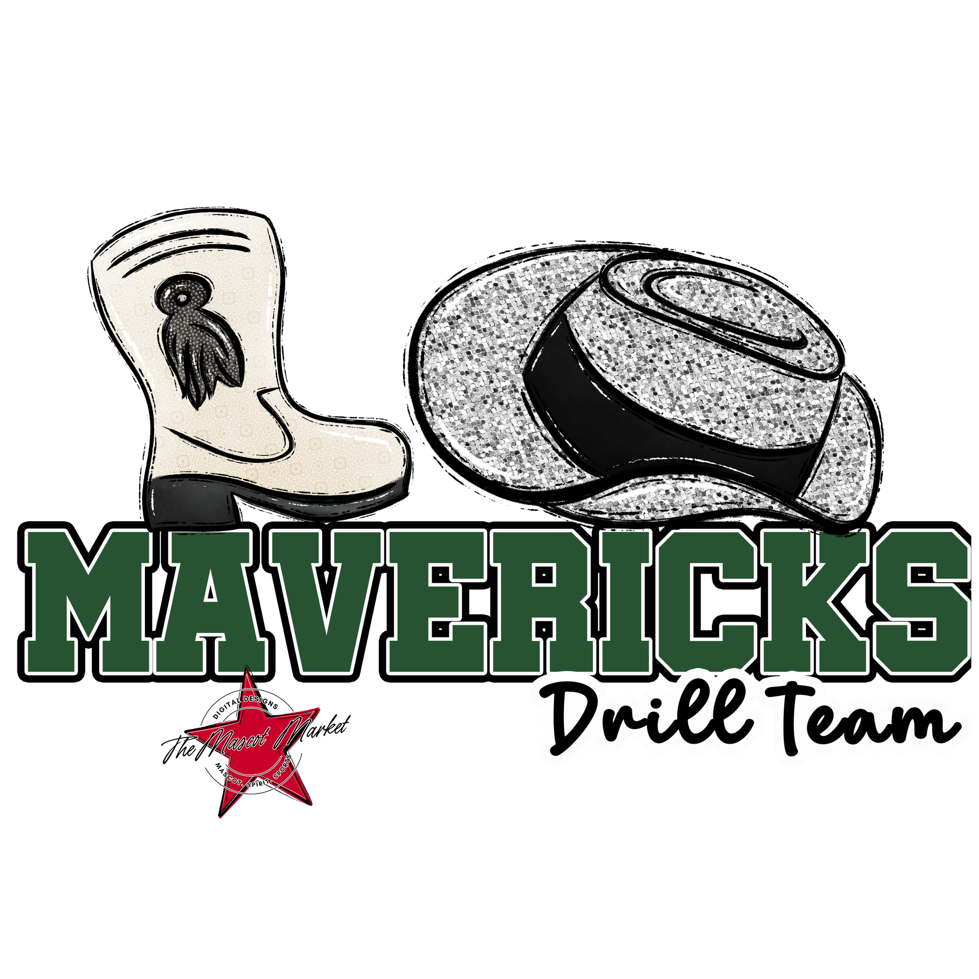 Mavericks Varsity Drillteam-Green