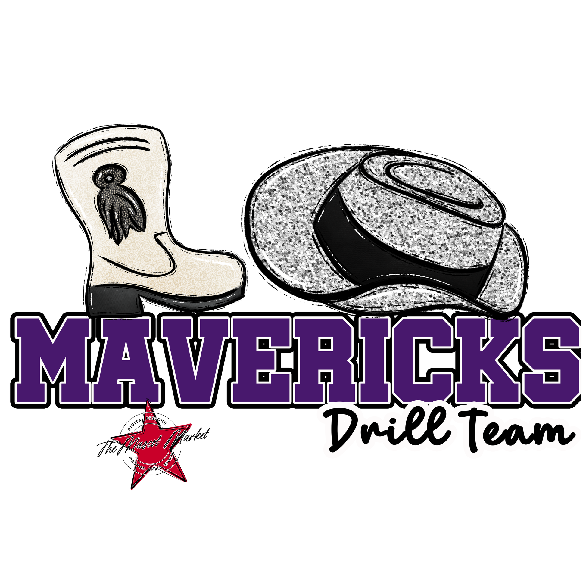 Mavericks Varsity Drillteam-Purple