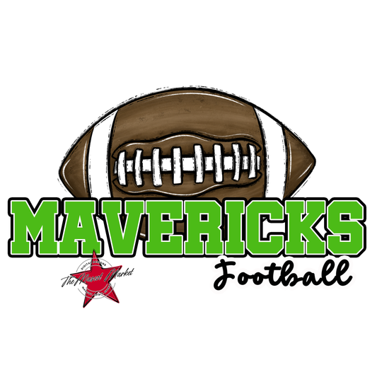 Mavericks Varsity Football-Bright Green